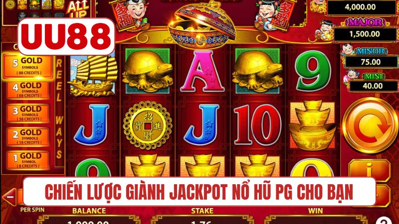Chiến lược giành jackpot nổ hũ PG cho bạn