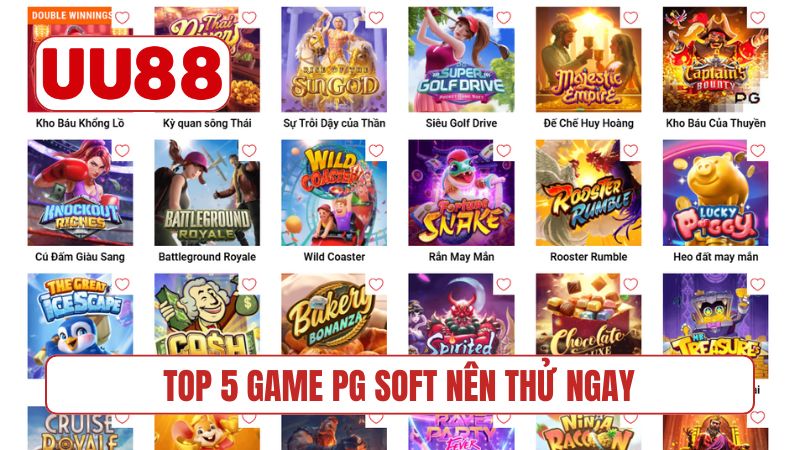 TOP 5 game PG Soft nên thử ngay